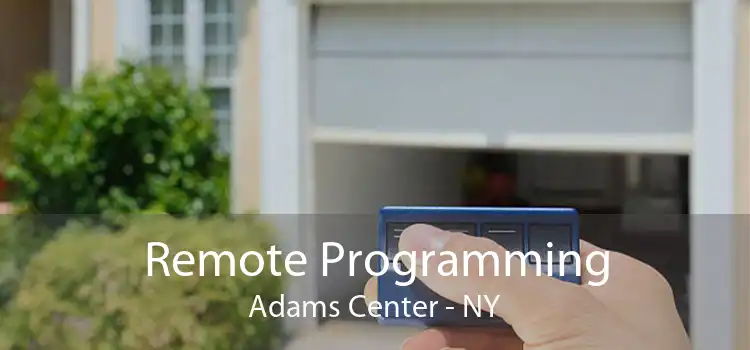 Remote Programming Adams Center - NY