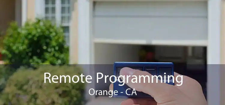 Remote Programming Orange - CA